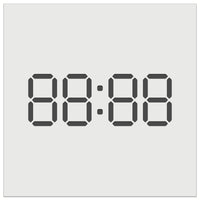 Digital Clock Numbers Seven Segment Display Electronics Wall Cookie DIY Craft Reusable Stencil