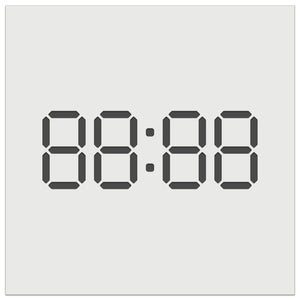 Digital Clock Numbers Seven Segment Display Electronics Wall Cookie DIY Craft Reusable Stencil