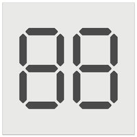 Digital Numbers Seven Segment Display Electronics Wall Cookie DIY Craft Reusable Stencil