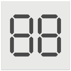 Digital Numbers Seven Segment Display Electronics Wall Cookie DIY Craft Reusable Stencil