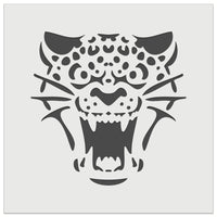 Ferocious Snarling Leopard Jaguar Jungle Cat Wall Cookie DIY Craft Reusable Stencil