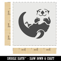 Floating Sea Otter Wall Cookie DIY Craft Reusable Stencil