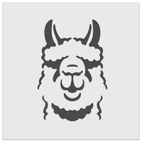 Fluffy Wooly Llama Head Wall Cookie DIY Craft Reusable Stencil