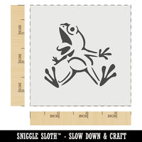 Frog Leaping from Shock and Surprise Wall Cookie DIY Craft Reusable Stencil