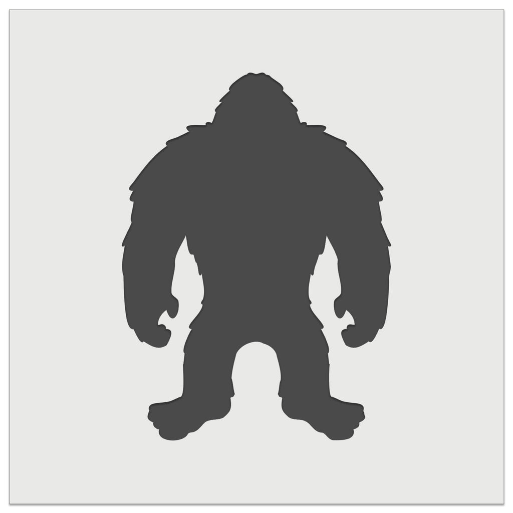 Hairy Bigfoot Sasquatch Standing Silhouette Wall Cookie DIY Craft Reusable Stencil