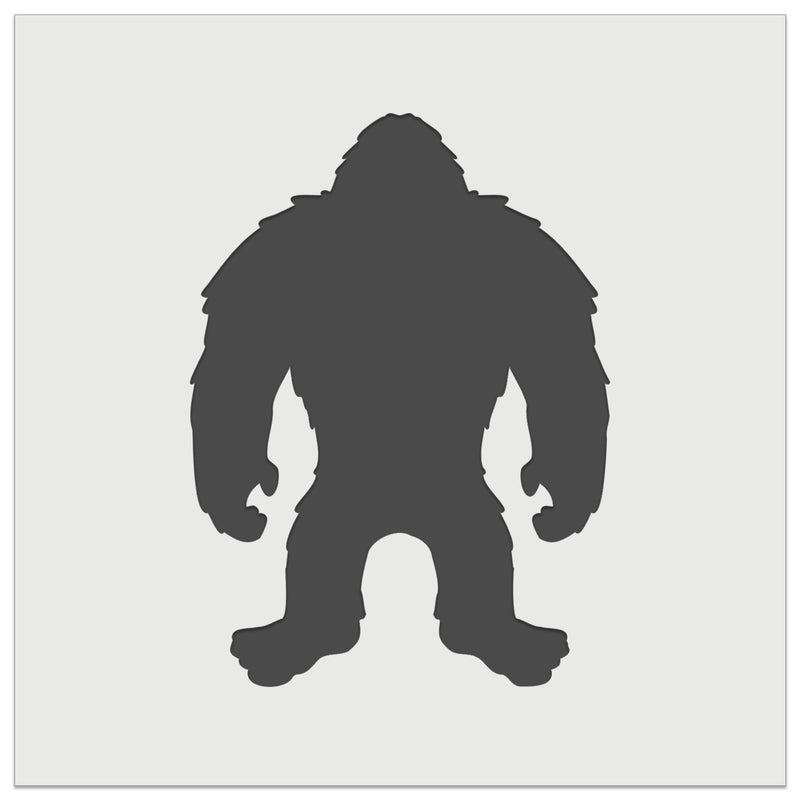 Hairy Bigfoot Sasquatch Standing Silhouette Wall Cookie DIY Craft Reusable Stencil