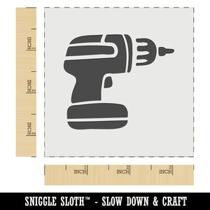 Hand Power Drill Craftsman Tool Wall Cookie DIY Craft Reusable Stencil