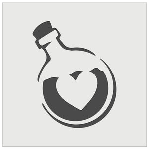 Heart Love Health Potion Bottle Wall Cookie DIY Craft Reusable Stencil