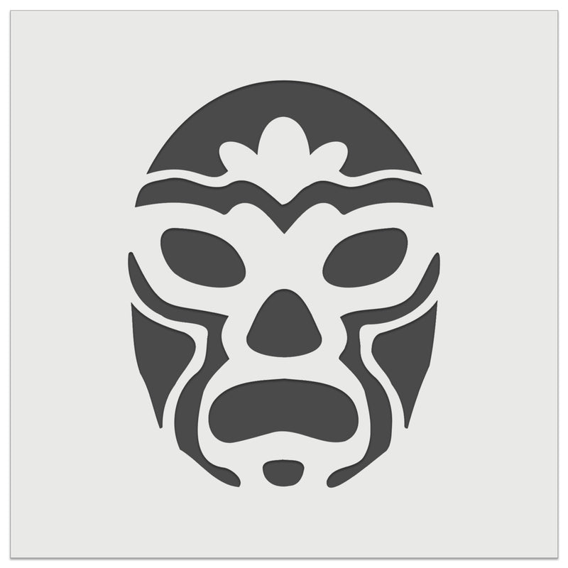 Luchador Mexican Wrestler Mask Lucha Libre Wall Cookie DIY Craft Reusable Stencil