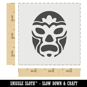 Luchador Mexican Wrestler Mask Lucha Libre Wall Cookie DIY Craft Reusable Stencil