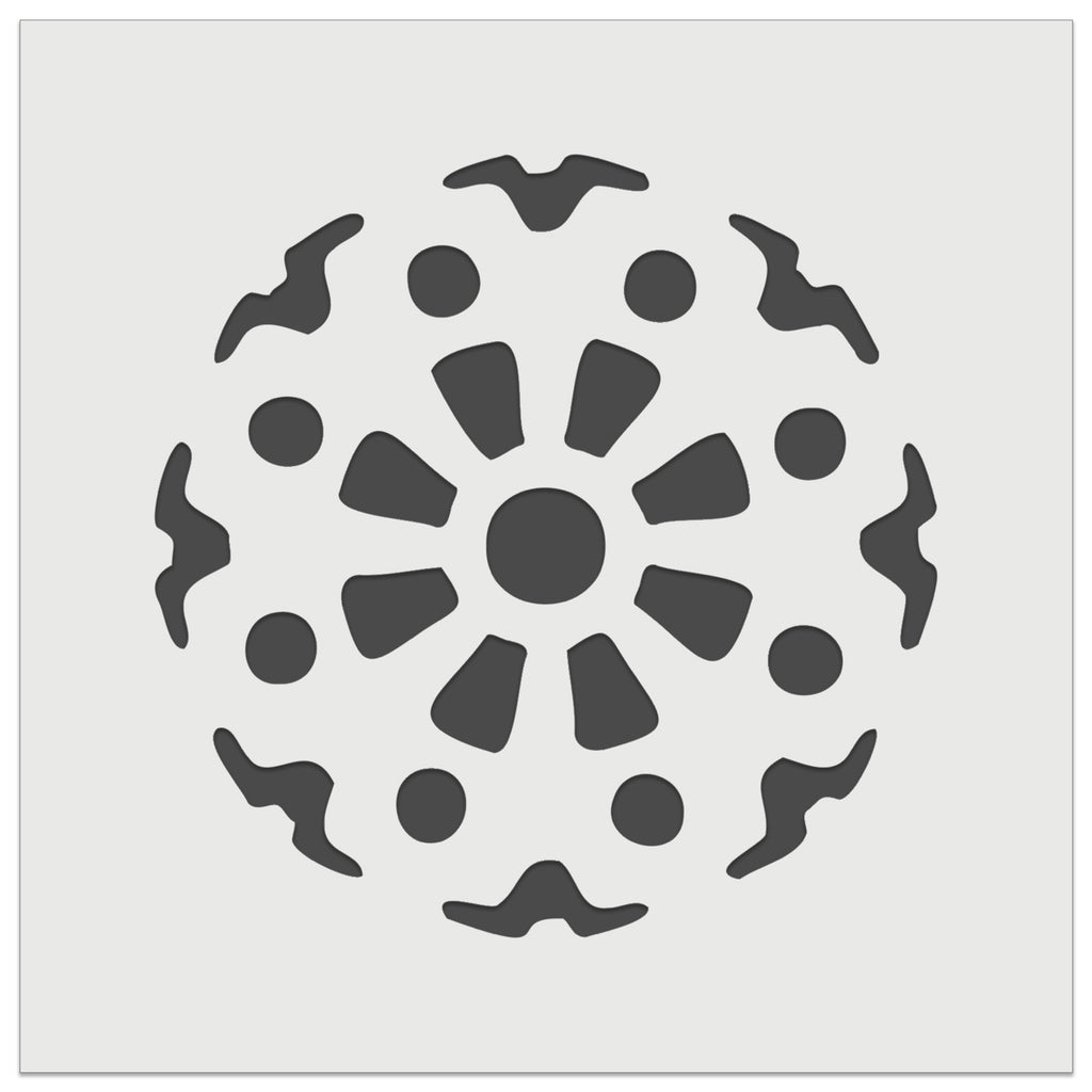 Mechanical Gear Cog Machine Wheel Wall Cookie DIY Craft Reusable Stencil