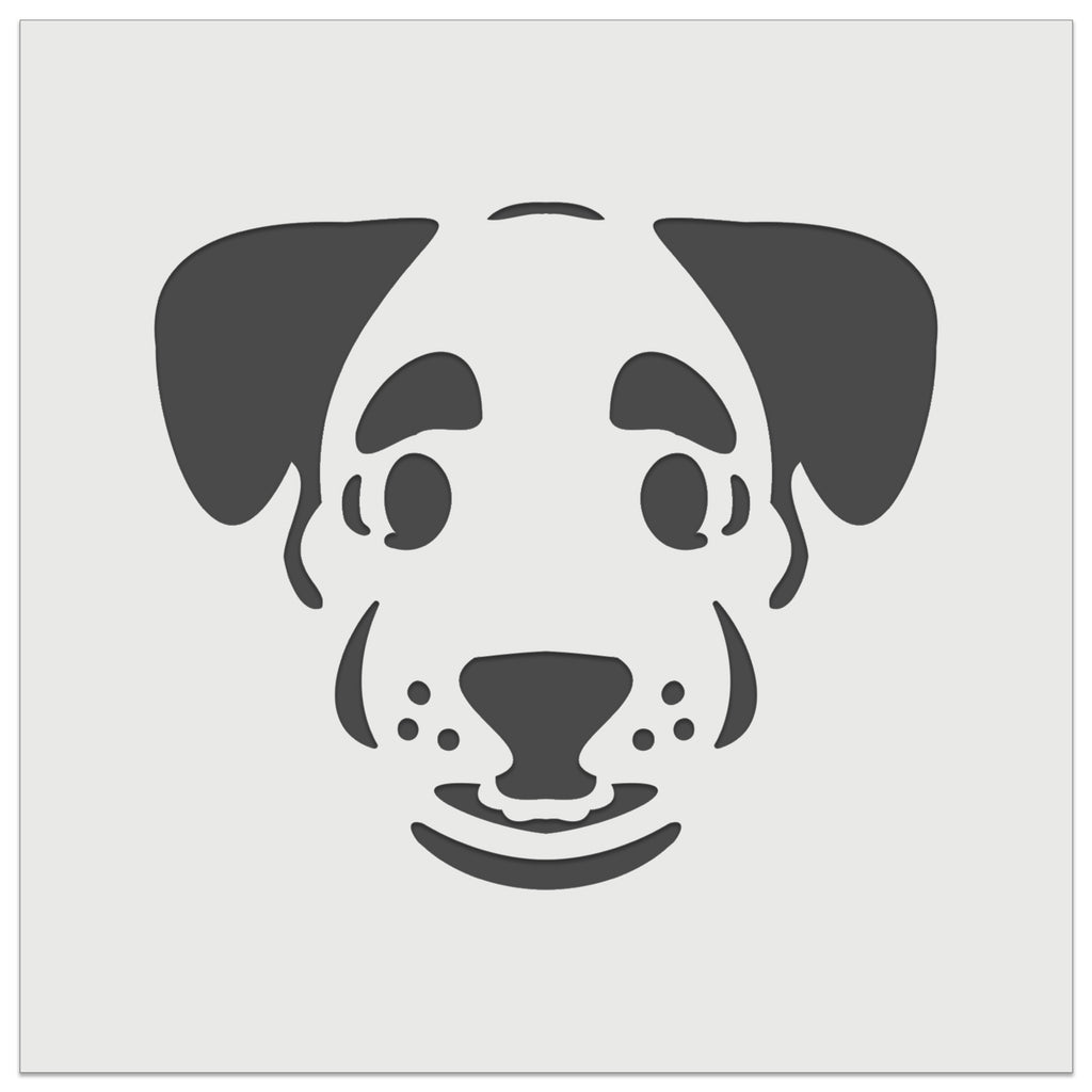 Puppy Dog with Big Eyebrows Wall Cookie DIY Craft Reusable Stencil