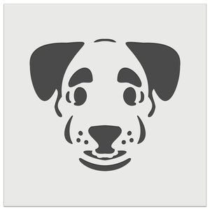 Puppy Dog with Big Eyebrows Wall Cookie DIY Craft Reusable Stencil