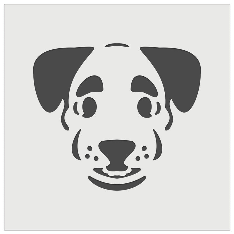 Puppy Dog with Big Eyebrows Wall Cookie DIY Craft Reusable Stencil