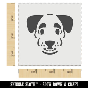 Puppy Dog with Big Eyebrows Wall Cookie DIY Craft Reusable Stencil