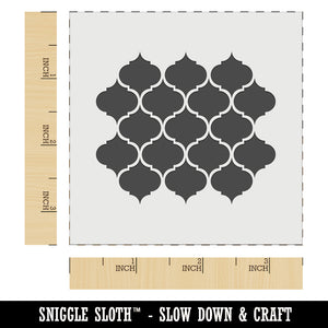 Quatrefoil Pattern Wall Cookie DIY Craft Reusable Stencil