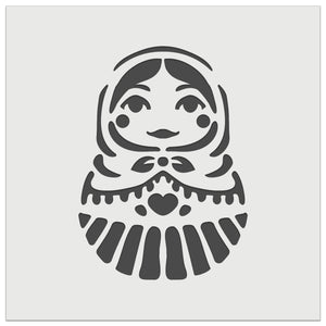 Russian Nesting Doll Matroyshka Babushka Wall Cookie DIY Craft Reusable Stencil