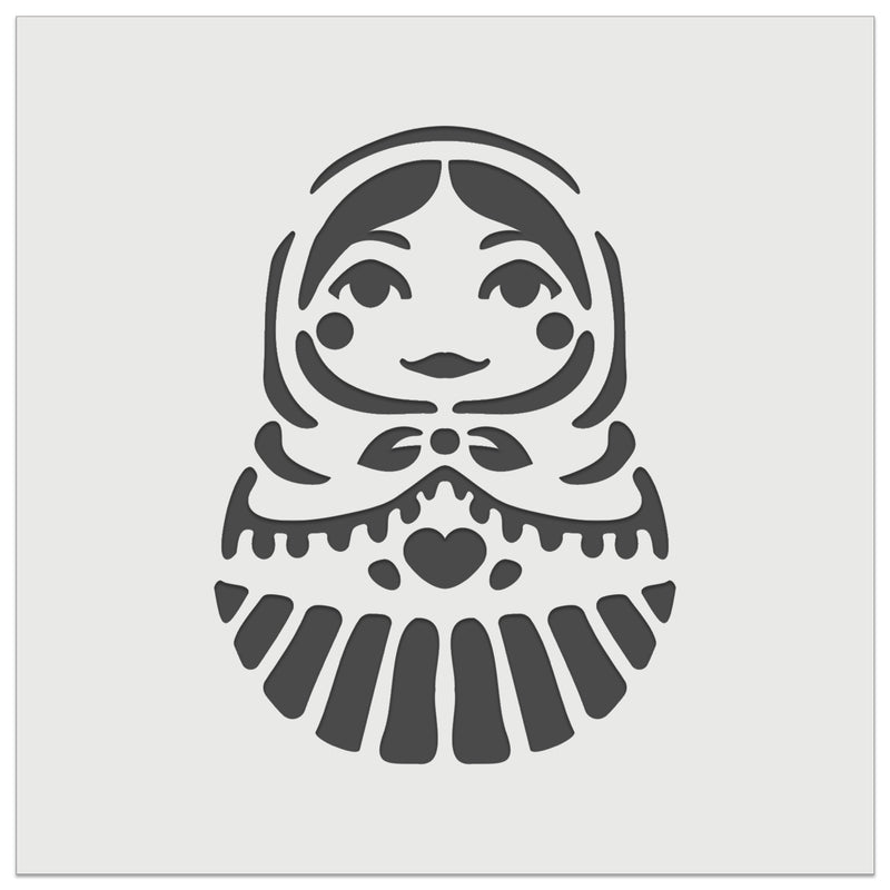 Russian Nesting Doll Matroyshka Babushka Wall Cookie DIY Craft Reusable Stencil