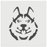 Siberian Husky Dog Face Wall Cookie DIY Craft Reusable Stencil