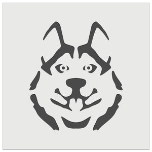 Siberian Husky Dog Face Wall Cookie DIY Craft Reusable Stencil