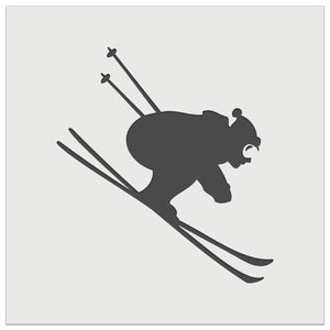 Skiing Ski Tuck Bully Bullet Stance Downhill Wall Cookie DIY Craft Reusable Stencil