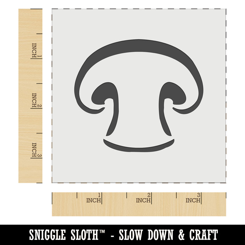 Sliced Mushroom Food Wall Cookie DIY Craft Reusable Stencil