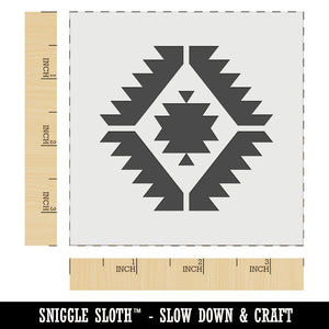 Southwestern Diamond Triangle Pattern Wall Cookie DIY Craft Reusable Stencil