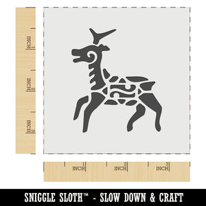 Southwestern Style Tribal Deer Antelope Wall Cookie DIY Craft Reusable Stencil
