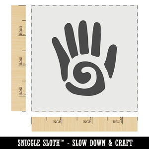 Southwestern Style Tribal Hand with Swirl Wall Cookie DIY Craft Reusable Stencil
