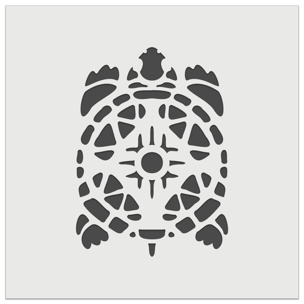 Southwestern Style Tribal Turtle Tortoise Terrapin Wall Cookie DIY Craft Reusable Stencil