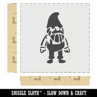 Stoic Standing Garden Gnome Man Wall Cookie DIY Craft Reusable Stencil
