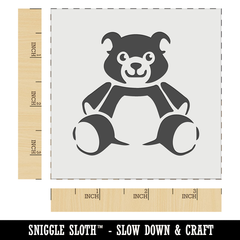 Teddy Bear Stuffed Animal Toy Wall Cookie DIY Craft Reusable Stencil