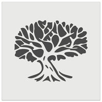 Tree with Exposed Branches and Leaves Wall Cookie DIY Craft Reusable Stencil