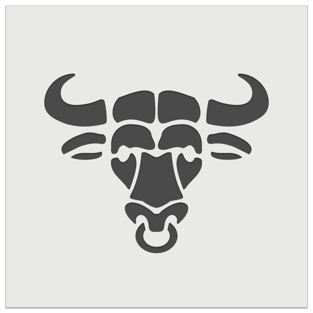 Water Buffalo Ox with Nose Ring Wall Cookie DIY Craft Reusable Stencil