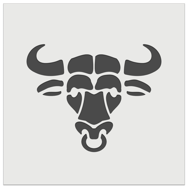 Water Buffalo Ox with Nose Ring Wall Cookie DIY Craft Reusable Stencil
