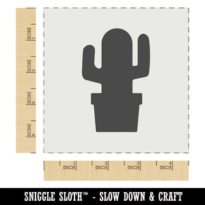 Cactus in Pot Solid Wall Cookie DIY Craft Reusable Stencil