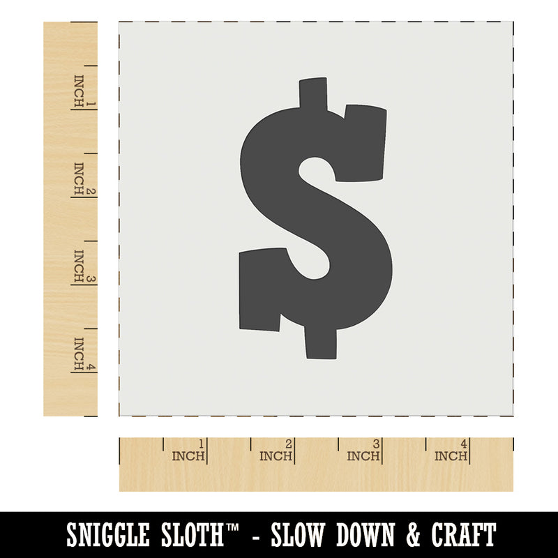 Dollar Sign Money Symbol Wall Cookie DIY Craft Reusable Stencil