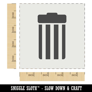 Garbage Trash Can Wall Cookie DIY Craft Reusable Stencil