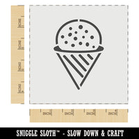 Snow Cone Shaved Ice Wall Cookie DIY Craft Reusable Stencil