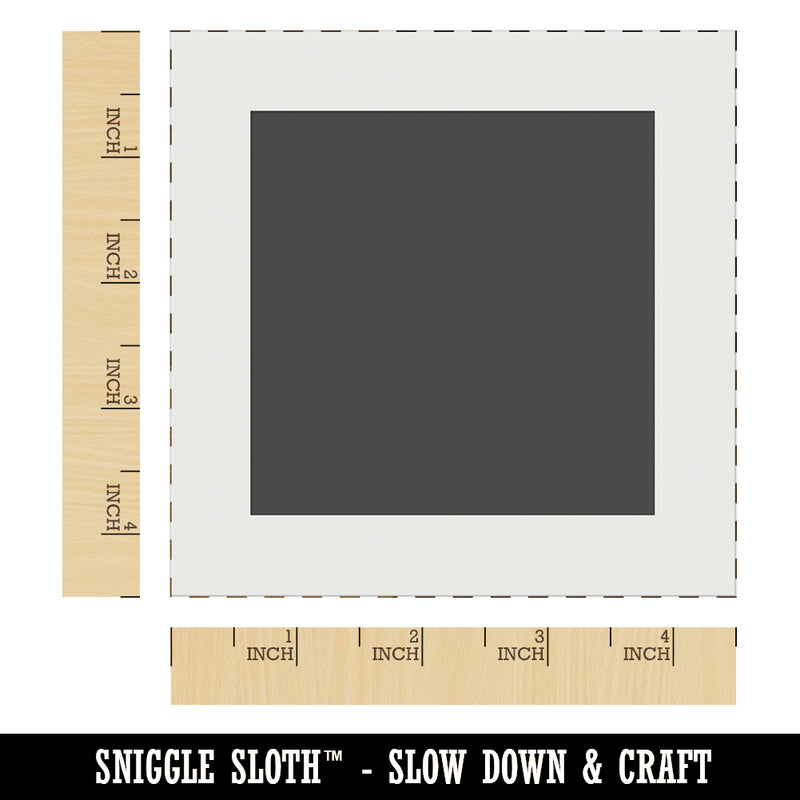 Square Solid Wall Cookie DIY Craft Reusable Stencil