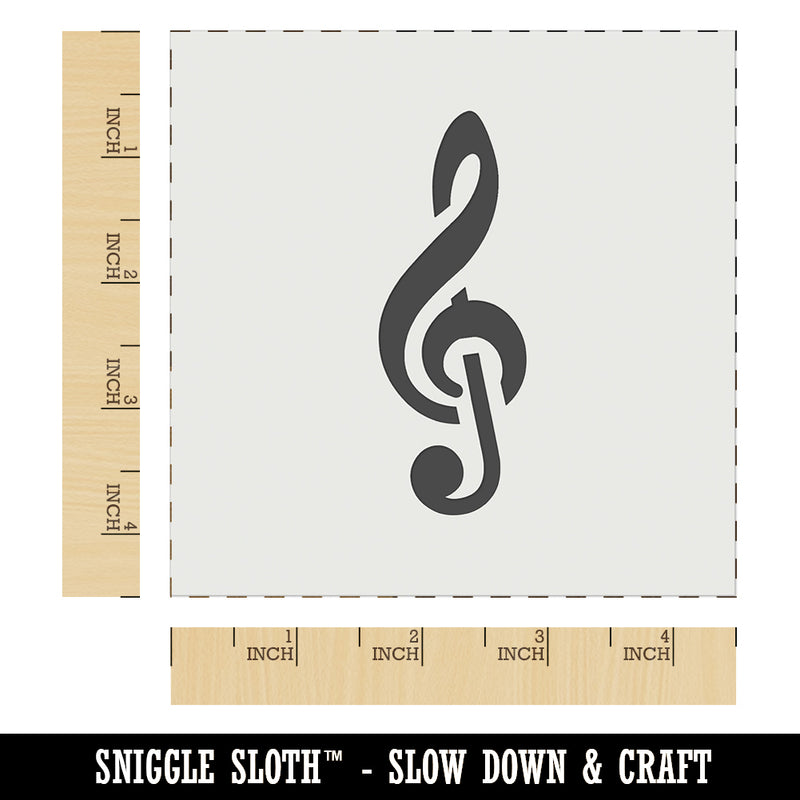 Treble Clef Music Wall Cookie DIY Craft Reusable Stencil