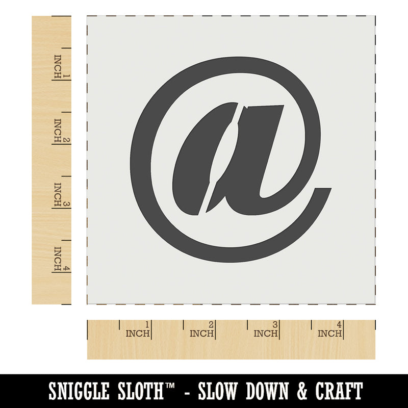 At Email Symbol Wall Cookie DIY Craft Reusable Stencil