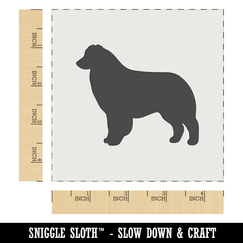 Australian Shepherd Dog Aussie Solid Wall Cookie DIY Craft Reusable Stencil