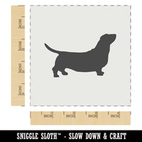 Basset Hound Dog Solid Wall Cookie DIY Craft Reusable Stencil