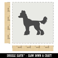 Chinese Crested Dog Solid Wall Cookie DIY Craft Reusable Stencil