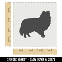 Shetland Sheepdog Sheltie Dog Solid Wall Cookie DIY Craft Reusable Stencil