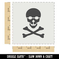 Skull and Crossbones Solid Wall Cookie DIY Craft Reusable Stencil