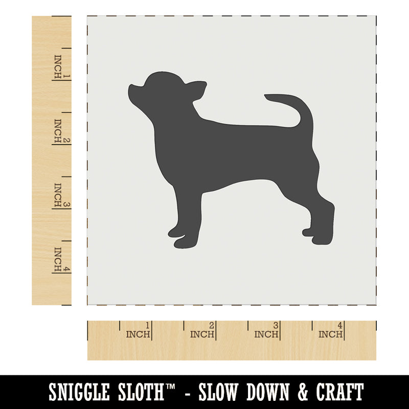 Smooth Coat Chihuahua Apple Head Dog Solid Wall Cookie DIY Craft Reusable Stencil