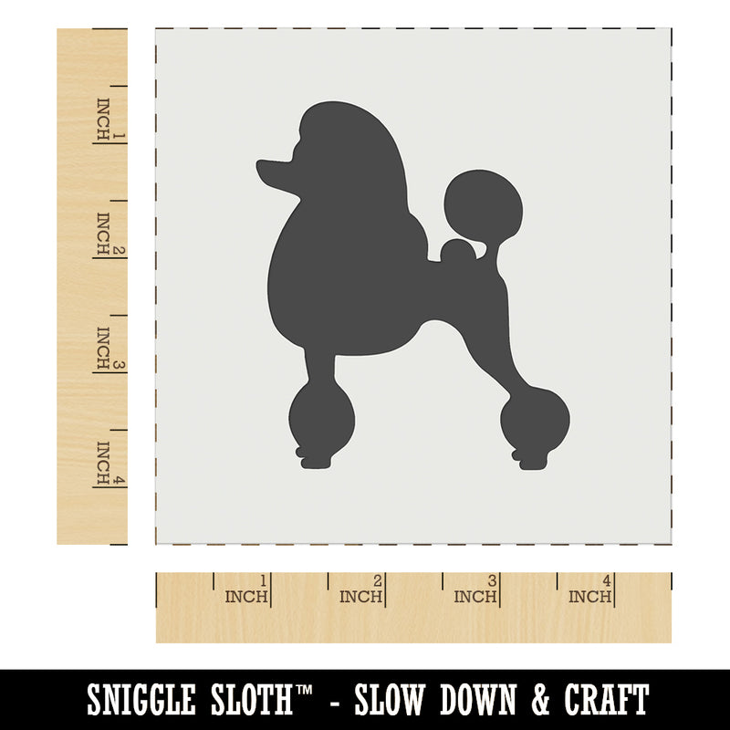 Standard Poodle Dog Solid Wall Cookie DIY Craft Reusable Stencil