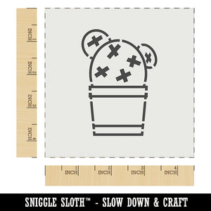 Cactus in Pot Succulent Wall Cookie DIY Craft Reusable Stencil